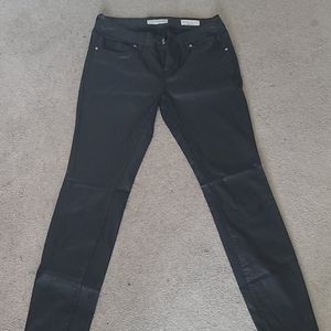 Leather look women pants